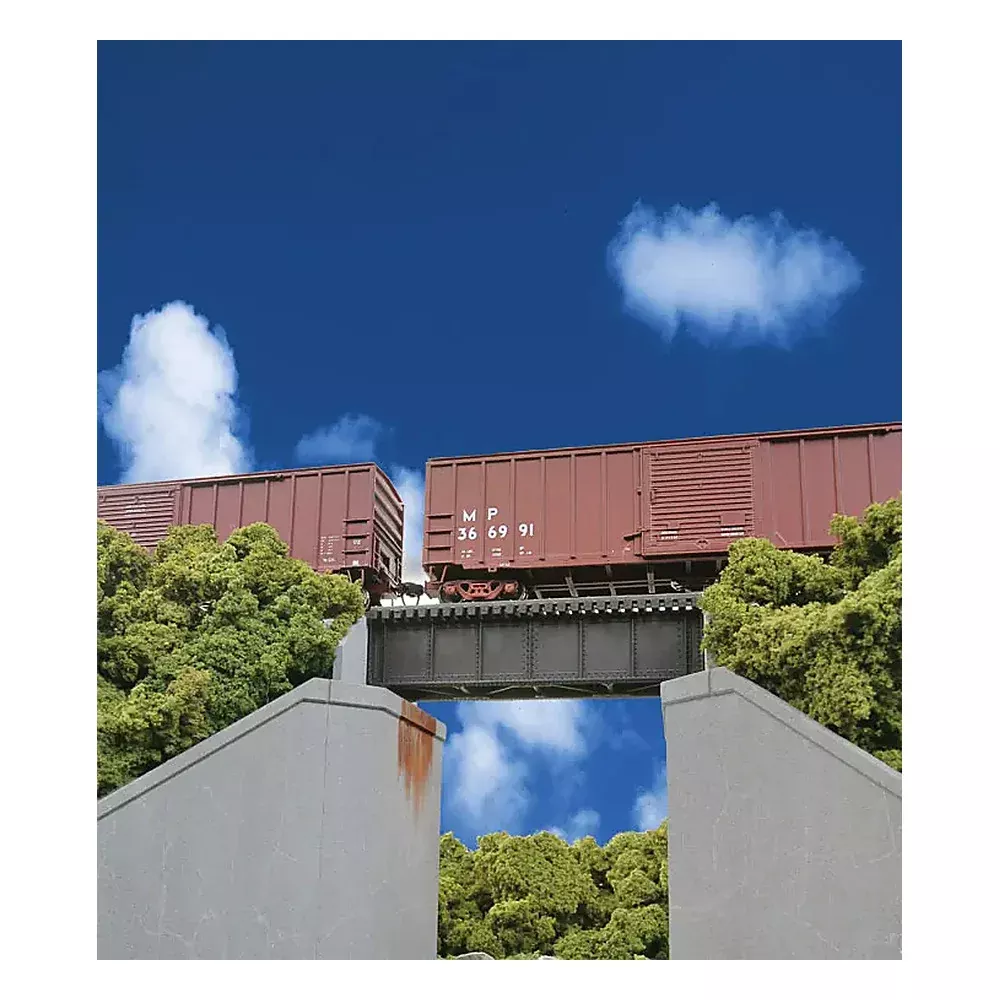 Walthers Cornerstone 933-4509 HO 30′ Deck Girder Bridge Low Level Kit