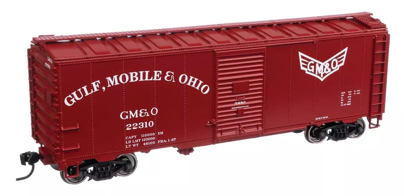Walthers Mainline 910-1358 HO Scale 40′ AAR 1944 Boxcar Gulf Mobile & Ohio GM&O 22310