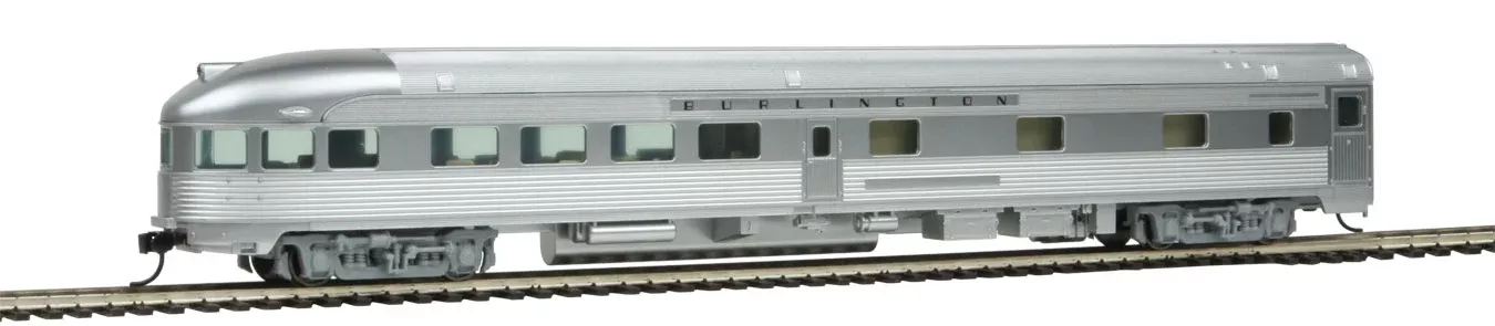 Walthers Mainline 910-30353 HO Scale 85′ Budd Observation Burlington CB&Q