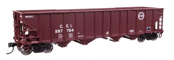 Walthers Mainline 910-57800 HO Scale 50′ 100-Ton Hopper RTR C&EI #587764