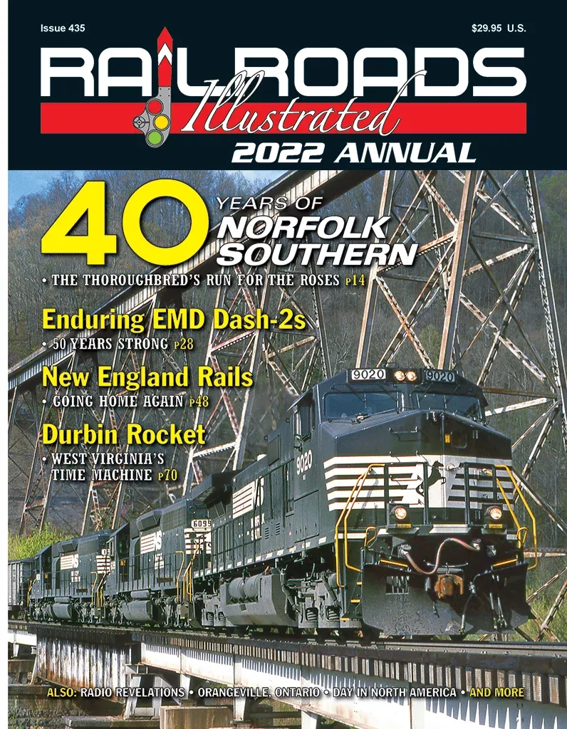 White River Productions RA22 Railroads Illustrated 2022 Annual 40 Years of Norfolk Southern