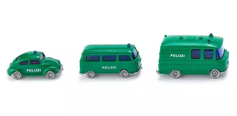 Wiking 093500 1/160 Scale Polizei Car Set