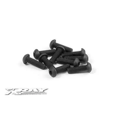 XRA902258 2.5x8mm Button Head Hex Screws (10) (Xray)