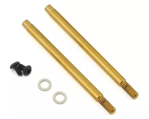 YOKZ2-S2LTV3 Titanium Coated Rear Shock Shaft (2) (Screw Type) (Yokomo)