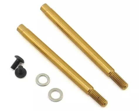 YOKZ2-S2STV3 Titanium Coated Front Shock Shaft (2) (Screw Type) (Yokomo)
