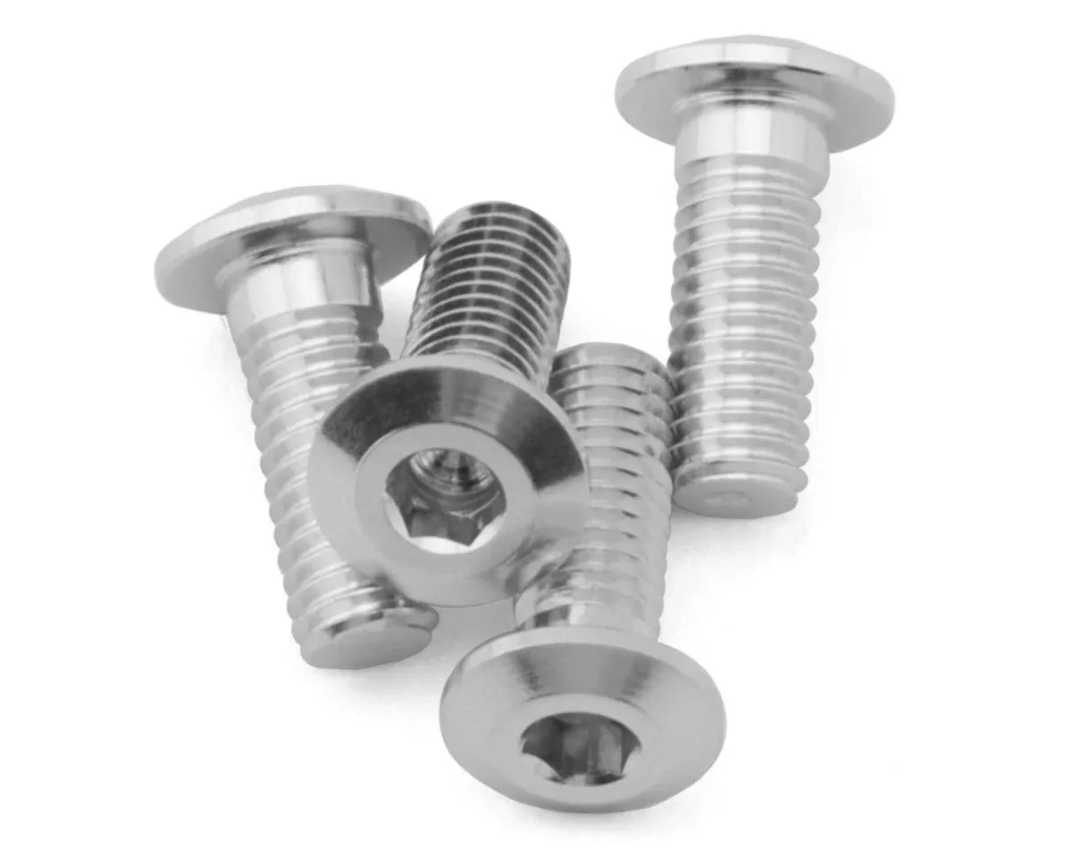 YOKZC-LH38A Yokomo 3x8mm Aluminum Low Profile Button Head Hex Screw (4) (Yokomo)