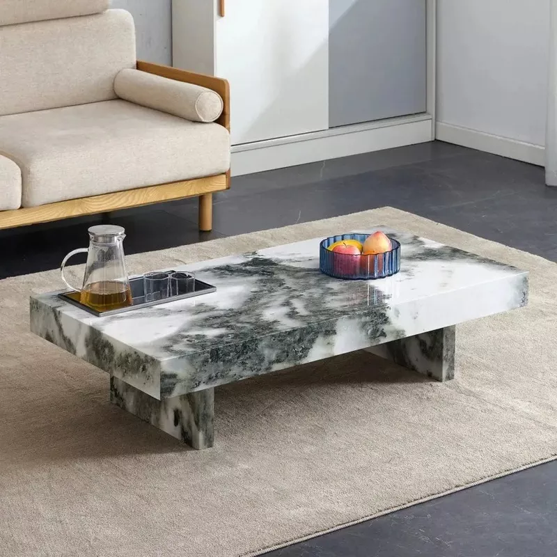 Yusuf Marble Coffee Table Gray