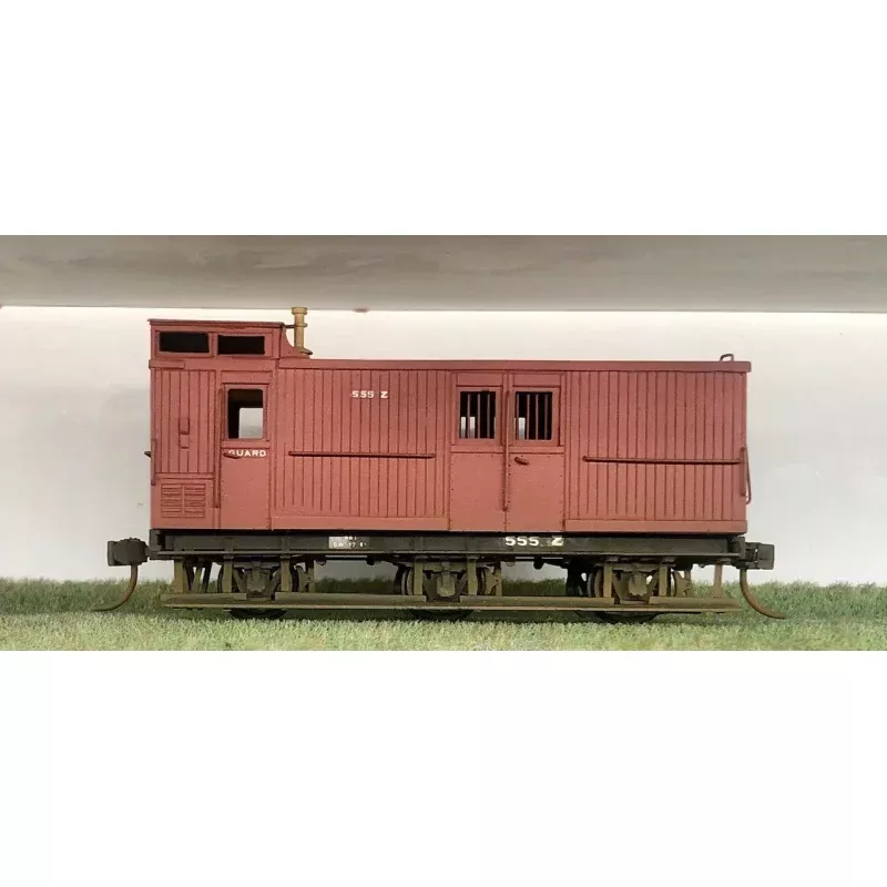 ‘Z’ Van – 555 Z – VR – Brake van McBees Brass Model pre-owned model mint. HO
