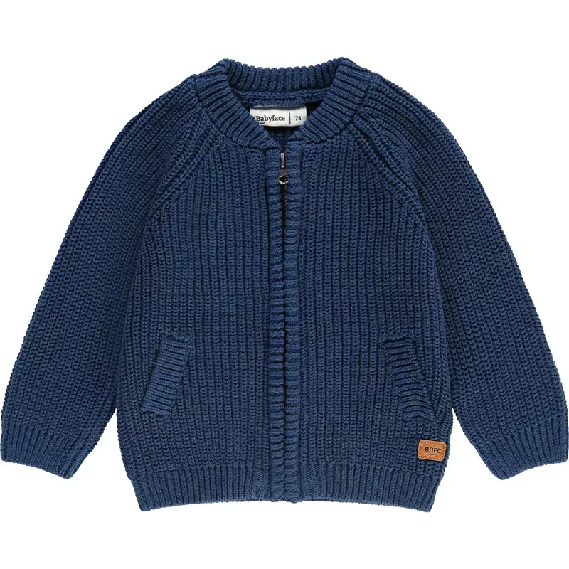 Zip Cardigan Blue