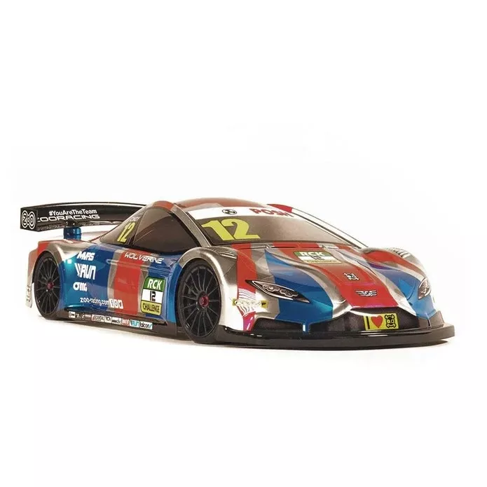 ZR-0015-04 Wolverine MAX.04mm light 190mm Touring Car Clear Body Shell (ZooZilla)